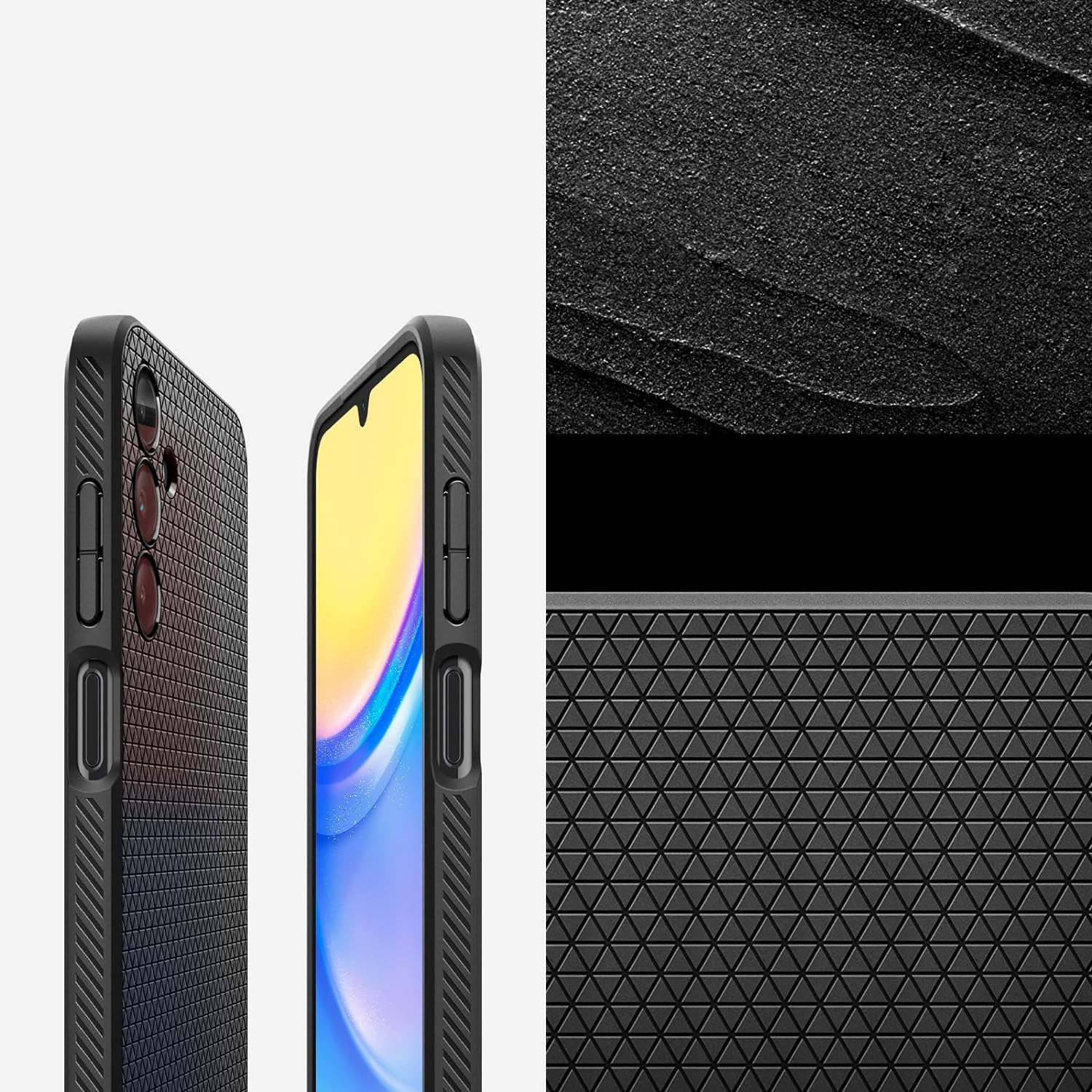 Etui Spigen Liquid Air do Galaxy A15 5G / 4G, czarne